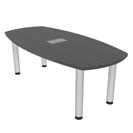Skutchi Designs 33.5 in W, 69.5 in L, 29 in H, Engineered Wood Top, Grey HAR-ABOT-34X70-POST-ELEC-ASIANNIGHT